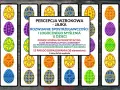Kolorowe jajka wielkanocne do dopasowania, rozwijające percepcję wzrokową i spostrzegawczość u dzieci.
