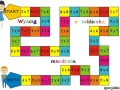 Plansza do gry "Wyścig z tabliczką mnożenia" pomoże dziecku nauczyć się mnożenia.