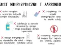 Bezpieczeństwo w szkole: zakazane ostre narzędzia, aerozole, e-papierosy, napoje energetyczne, petardy, zapalniczki i lasery.