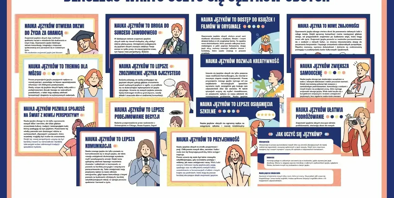 Glottodydaktyka: nauka języków obcych rozwija kreatywność, otwiera drzwi do świata i ułatwia podróżowanie.