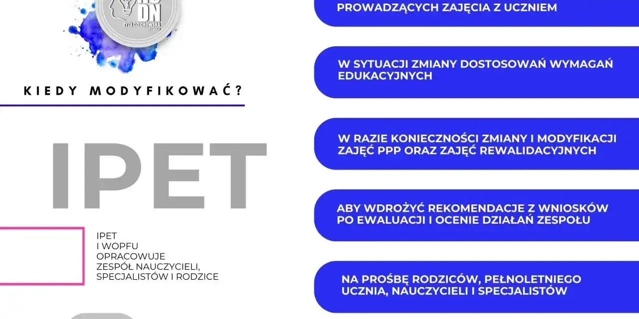 Kiedy modyfikować IPET i WOPFU? Wskazówki dotyczące zmian w dokumentacji ucznia, np. przy zmianie nauczycieli.