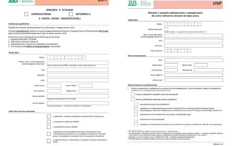 Wniosek do ZUS o wydanie zaświadczenia o ubezpieczeniu dla celów doliczenia okresów do stażu pracy.