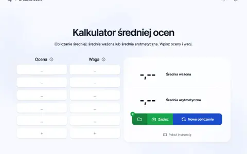 Kalkulator średniej ocen pozwala obliczyć średnią ważoną lub arytmetyczną. Wpisz oceny i wagi, by dowiedzieć się, od jakiej średniej jest 3.