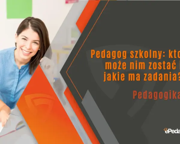 Uśmiechnięta pedagog szkolny pomaga dziecku w nauce. Dowiedz się, jakie kwalifikacje są potrzebne, by zostać pedagogiem szkolnym i jakie ma zadania.