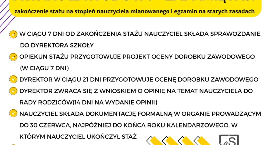 Proces mianowania nauczyciela: od stażu po egzamin. Kluczowe terminy i dokumenty.