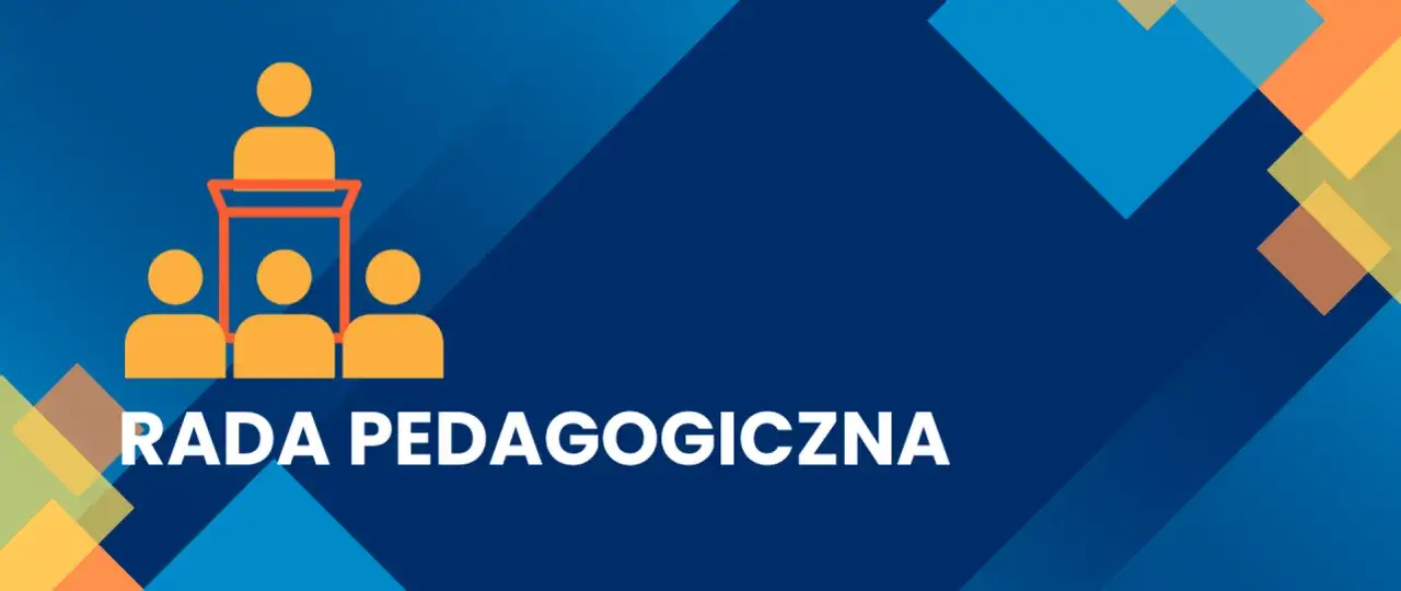 Grafika symbolizuje kompetencje rady pedagogicznej: lidera i zespół.