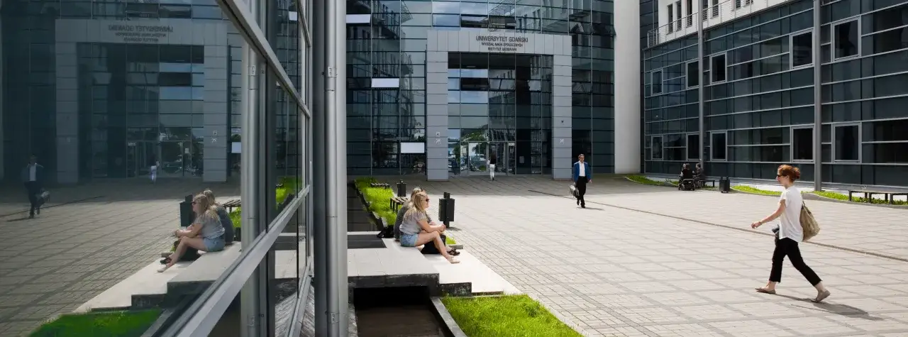 wnętrze Wydziału Nauk Społecznych UG Przymorze