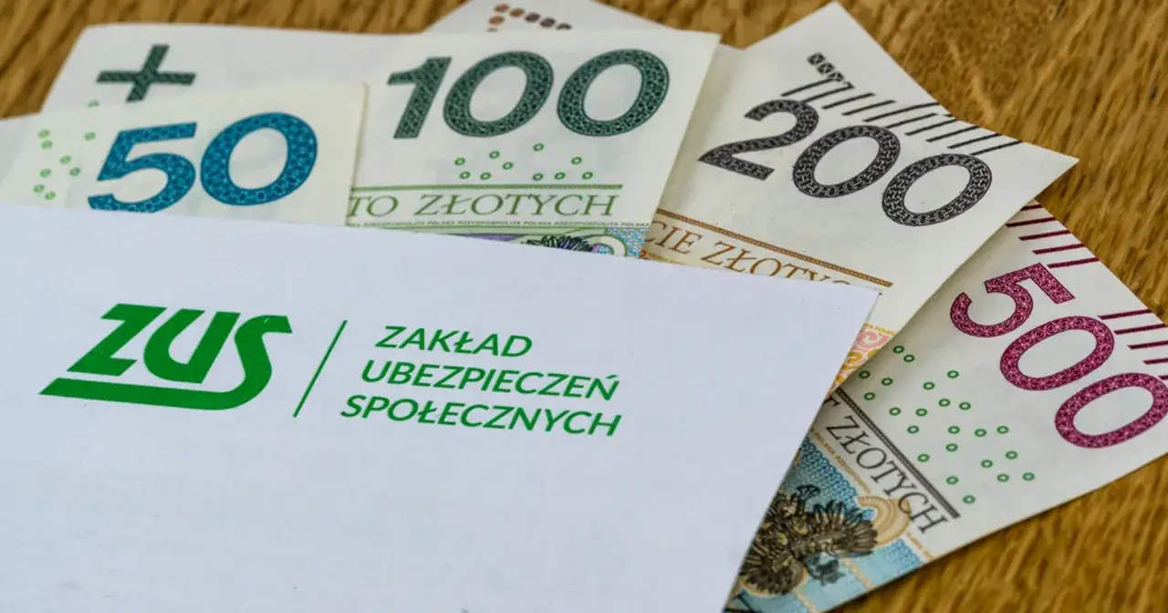 Koperta ZUS z napisem