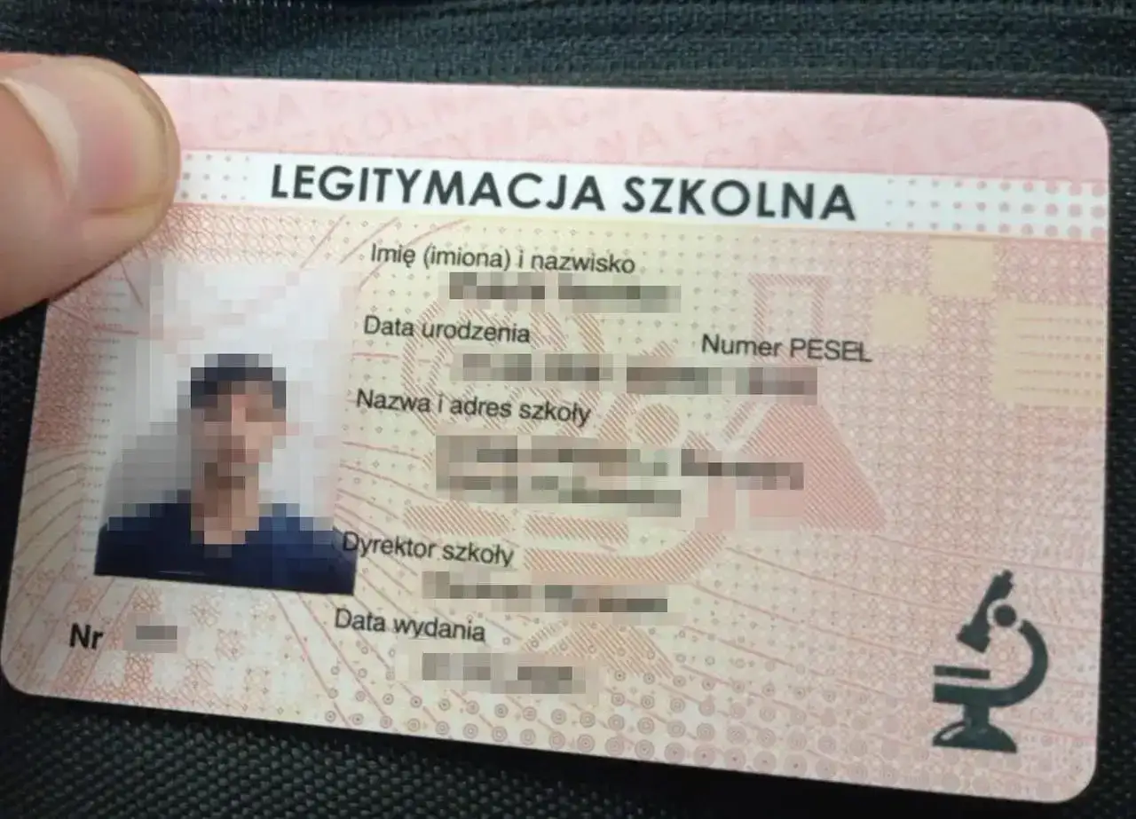 legitymacja szkolna Cosinus wzór